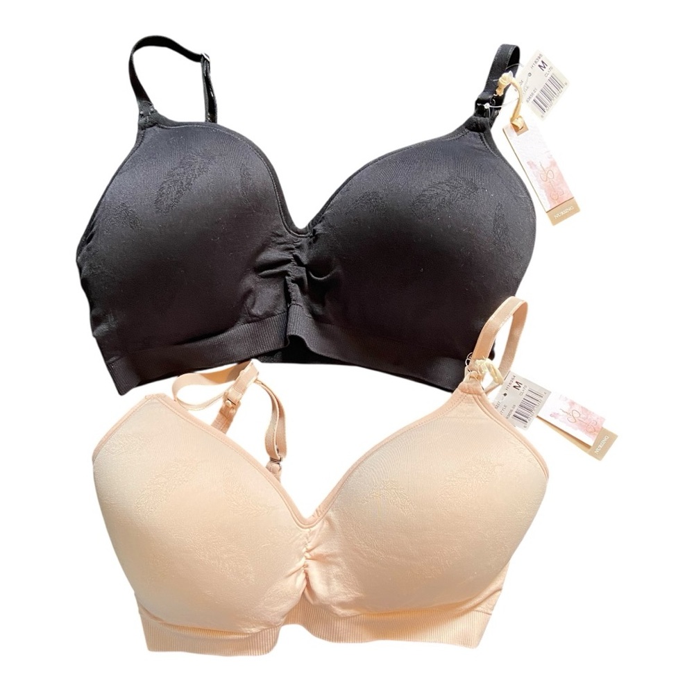Jessica Simpson Plus Size Seamless Full-Coverage Clip-Down Nursing Bra Size M